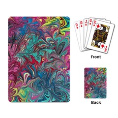 Psychedelic Marbling Patterns Iv Playing Cards Single Design (rectangle) by kaleidomarblingart