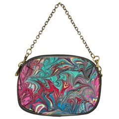 Psychedelic Marbling Patterns Iv Chain Purse (two Sides) by kaleidomarblingart