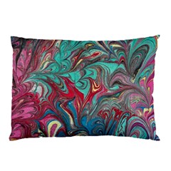 Psychedelic Marbling Patterns Iv Pillow Case by kaleidomarblingart