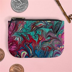 Psychedelic Marbling Patterns Iv Mini Coin Purse by kaleidomarblingart