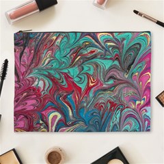 Psychedelic Marbling Patterns Iv Cosmetic Bag (xl) by kaleidomarblingart