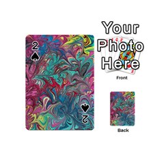 Psychedelic Marbling Patterns Iv Playing Cards 54 Designs (mini) by kaleidomarblingart