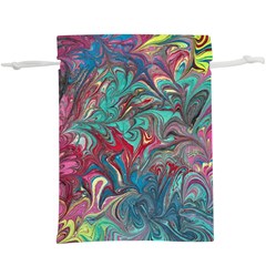 Psychedelic Marbling Patterns Iv  Lightweight Drawstring Pouch (xl) by kaleidomarblingart