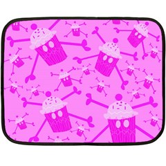 Cccartonnslogobg7 Cupycakescollage11pinknewbkgrd* Jokerscullzzz7117 Logohotpinkpattern Fleece Blanket (mini) by DayDreamersBoutique