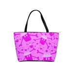 Cccartonnslogobg7 Cupycakescollage11pinknewbkgrd* Jokerscullzzz7117 Logohotpinkpattern Classic Shoulder Handbag Front