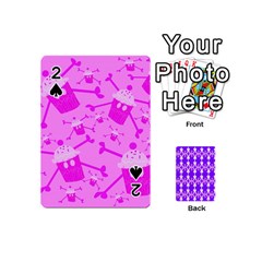 Cccartonnslogobg7 Cupycakescollage11pinknewbkgrd* Jokerscullzzz7117 Logohotpinkpattern Playing Cards 54 Designs (mini) by DayDreamersBoutique