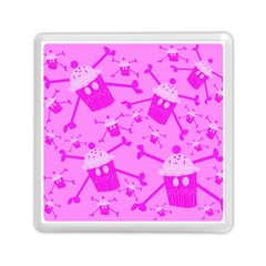 Cccartonnslogobg7 Cupycakescollage11pinknewbkgrd* Jokerscullzzz7117 Logohotpinkpattern Memory Card Reader (square) by DayDreamersBoutique