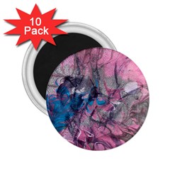 Brush Strokes On Marbling Patterns 2 25  Magnets (10 Pack)  by kaleidomarblingart