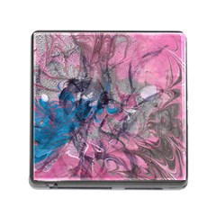 Brush Strokes On Marbling Patterns Memory Card Reader (square 5 Slot) by kaleidomarblingart