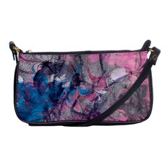 Brush Strokes On Marbling Patterns Shoulder Clutch Bag by kaleidomarblingart