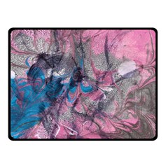 Brush Strokes On Marbling Patterns Fleece Blanket (small) by kaleidomarblingart