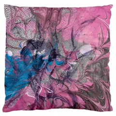 Brush Strokes On Marbling Patterns Standard Flano Cushion Case (one Side) by kaleidomarblingart