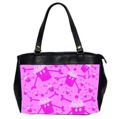 Cupycakespink Oversize Office Handbag (2 Sides) by DayDreamersBoutique