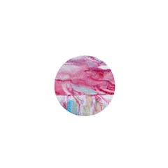 Abstract Marbling 1  Mini Buttons by kaleidomarblingart