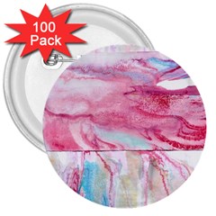 Abstract Marbling 3  Buttons (100 Pack)  by kaleidomarblingart