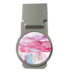 Abstract Marbling Money Clips (round)  by kaleidomarblingart