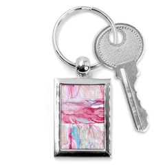 Abstract Marbling Key Chain (rectangle) by kaleidomarblingart