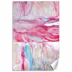 Abstract Marbling Canvas 24  X 36  by kaleidomarblingart