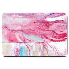 Abstract Marbling Large Doormat  by kaleidomarblingart