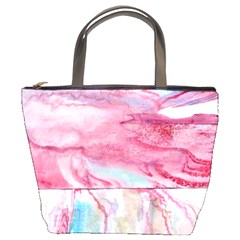 Abstract Marbling Bucket Bag by kaleidomarblingart