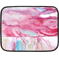 Abstract Marbling Fleece Blanket (mini) by kaleidomarblingart