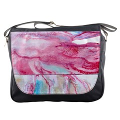 Abstract Marbling Messenger Bag by kaleidomarblingart