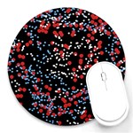 Multicolored Bubbles Motif Abstract Pattern Round Mousepads Front