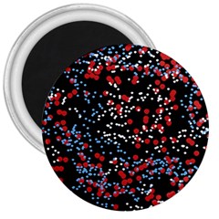 Multicolored Bubbles Motif Abstract Pattern 3  Magnets