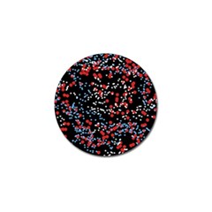 Multicolored Bubbles Motif Abstract Pattern Golf Ball Marker by dflcprintsclothing