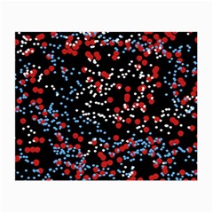 Multicolored Bubbles Motif Abstract Pattern Small Glasses Cloth