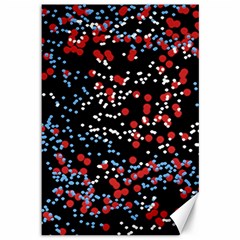 Multicolored Bubbles Motif Abstract Pattern Canvas 12  X 18 