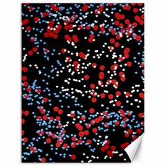 Multicolored Bubbles Motif Abstract Pattern Canvas 18  x 24 