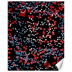 Multicolored Bubbles Motif Abstract Pattern Canvas 11  x 14 