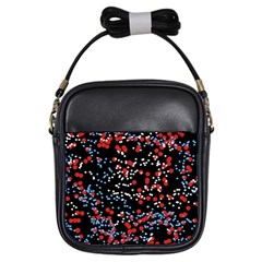 Multicolored Bubbles Motif Abstract Pattern Girls Sling Bag