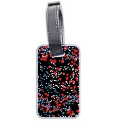 Multicolored Bubbles Motif Abstract Pattern Luggage Tag (two sides)