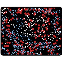 Multicolored Bubbles Motif Abstract Pattern Double Sided Fleece Blanket (medium) 