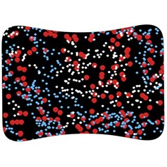 Multicolored Bubbles Motif Abstract Pattern Velour Seat Head Rest Cushion