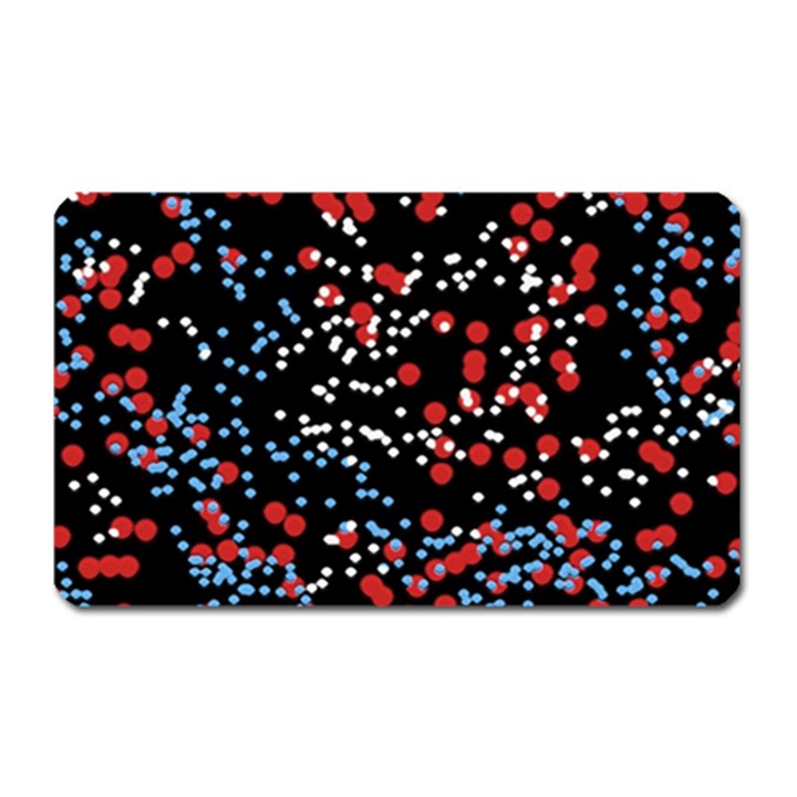 Multicolored Bubbles Motif Abstract Pattern Magnet (Rectangular)