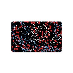 Multicolored Bubbles Motif Abstract Pattern Magnet (name Card) by dflcprintsclothing