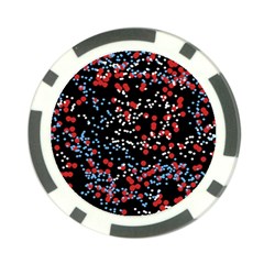 Multicolored Bubbles Motif Abstract Pattern Poker Chip Card Guard by dflcprintsclothing