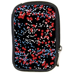 Multicolored Bubbles Motif Abstract Pattern Compact Camera Leather Case