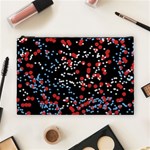 Multicolored Bubbles Motif Abstract Pattern Cosmetic Bag (Large) Front