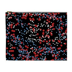 Multicolored Bubbles Motif Abstract Pattern Cosmetic Bag (xl) by dflcprintsclothing