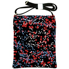 Multicolored Bubbles Motif Abstract Pattern Shoulder Sling Bag