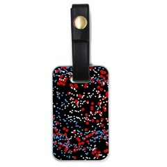 Multicolored Bubbles Motif Abstract Pattern Luggage Tag (one Side)