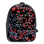 Multicolored Bubbles Motif Abstract Pattern School Bag (XL) Front