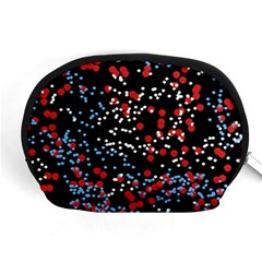 Multicolored Bubbles Motif Abstract Pattern Accessory Pouch (medium)