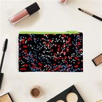 Multicolored Bubbles Motif Abstract Pattern Cosmetic Bag (XS) Back