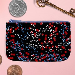 Multicolored Bubbles Motif Abstract Pattern Large Coin Purse