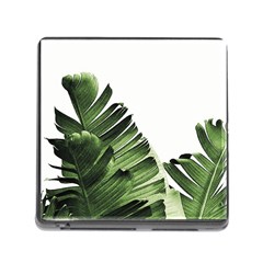 Green Banana Leaves Memory Card Reader (square 5 Slot) by goljakoff